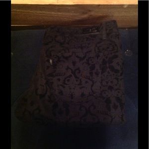 Levi's black and velvet print jeans